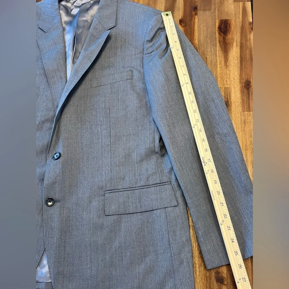 J. Crew Ludlow Slim-fit Suit Jacket Double Vent Loro Piana Wool Charcoal 46R NEW